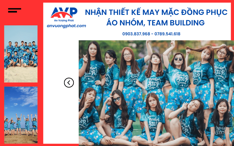 Nhận thiết kế may mặc đồng phục, áo nhóm, team building nhanh số lượng lớn