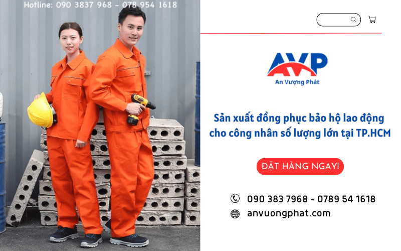Thiết kế đồng phục bảo hộ lao động cho công nhân số lượng lớn tại TP.HCM